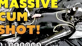 Rubber Gimp Cum Fountain!