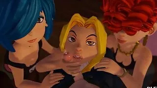 Kanker Sister Triple Blowjob