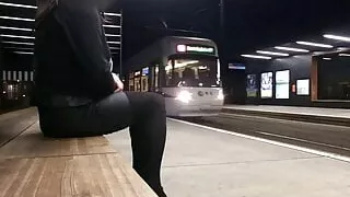 Amateur, Crossdresser, Jurk, Duits, Masturbatie, Buitenshuis