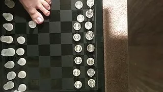 Daddy Plays Chess With His Feet