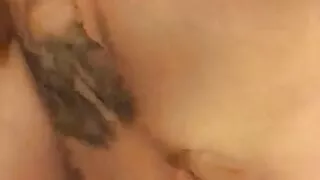 Inked alt-girl fingering!