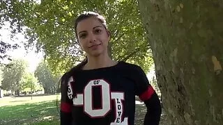 shy teen’s first anal porn casting