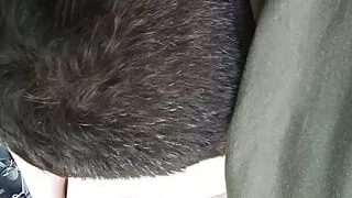 Stranger licks boobs and pussy of my dogging slutty wife