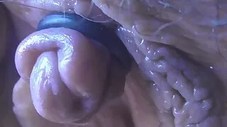 Enlargement Of Clitorism By Pumping And Throtting By Rubber