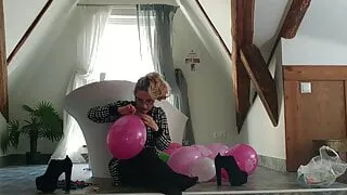 Blowing Balloons in Findom Style part 3