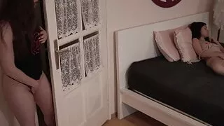 I caught Sissi masturbating and helped her cum