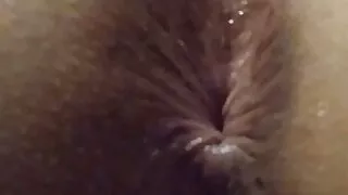 wife fingers her ass