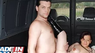 Anal sex with a hitchiker in the car trunk