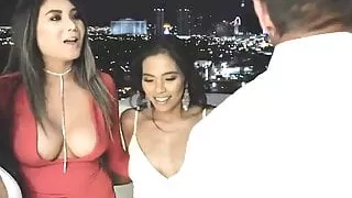 bffs pretty asian girls fight over a big stud cock big tits