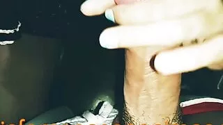 lover masks himself to record himself sucking his love's coc