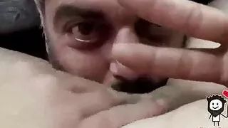 Iranian man licks the pussy of his girl