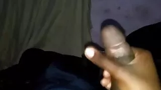 Straight guy late night masturbation
