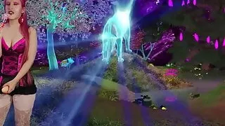 JOY ENJOYS cum eating