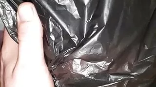 Big tit slut plastic bag breath play