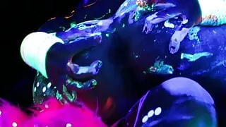 Black Light Rainy Night with Abigal Mac and Ava Addams