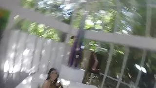 Halloween dress up lesbians Romi and Addison