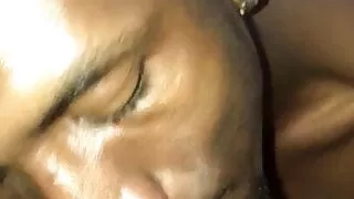 Licking my hairy pussy