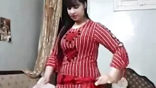 Sexy Egyptian doing a sexy dance at home