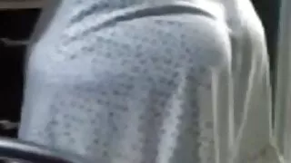 Mature mom with big puffy ass in kitchen, homemade, amateur