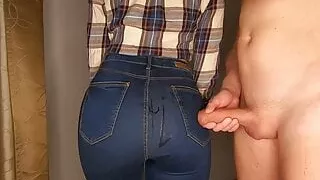 Cum on Tight Ass in Jeans