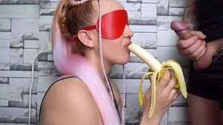 Cheated Step Sister in Fruit Game! She liked it! SURPRISE!