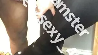 handjob cumshot on nylons