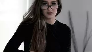 nerdy stepsister blows her big dick bro cumshot creampie