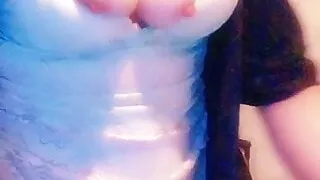 Playing with my tits