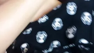 She films herself and masturbates on camera. Homemade porn