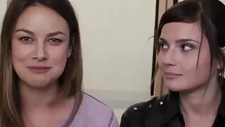 2 girls showing their oral and swallowing skills – mega hot