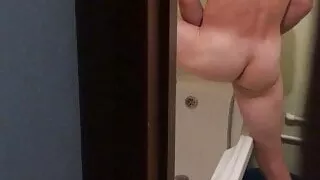 Baden, Badezimmer, Bruder, Muskel, Russischer Sex, Spionieren