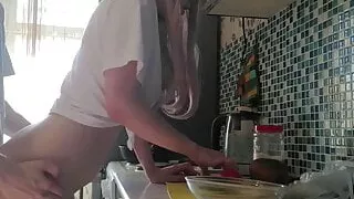 Horny Estie Kay fucked in kitchen