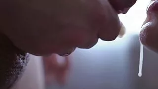 Younger Stepsister Perfectly Sucks, Licks Balls & Gets a Cumshot