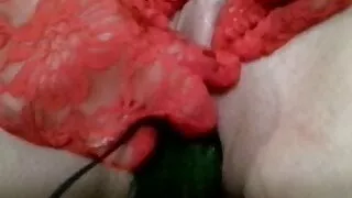 Nadia, Italian sex slave fucks With A CUCUMBER