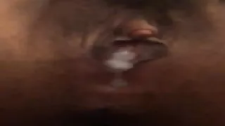 FTM Pushes Out Huge Creampie Load