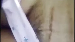 Desi Sexy Horny Bhabhi Fingering Hairy Pussy