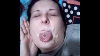 Swallowed many loads of cum from BF & his buddy