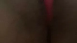 My wife vibes her fat hairy pussy