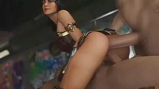 Wonder Woman Double Penetration (Animation With Sound)