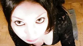 Girl plays xbox one but she has to suck cock