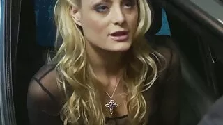 Glam blonde sucks and rides cop