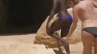 Threesome on the beach