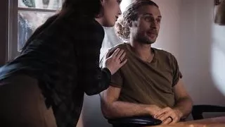 Guy needs to fuck a small tits lunatic milf to get wife back