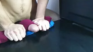 Hot Twink Humping Towels until unload a big thick cumshot