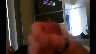 Massive Aussie cumshot