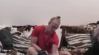 Slut rides and sucks British stud