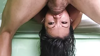 Luisa Gets a Rough Face Fuck and Deep Throat Training