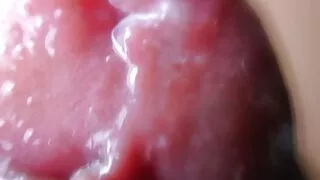 extreme macro close up of intense cumshots orgasm