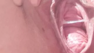 Pussy spread and pussy cream show