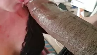 Cheating wife sucks huge BBC